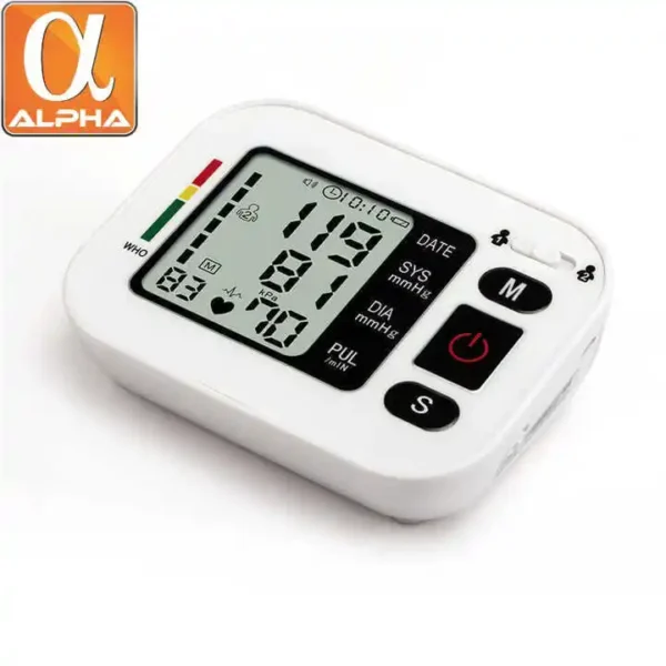 Portable Digital Arm Monitor Sphygmomanometer Electric Blood Pressure Gauges - Image 3