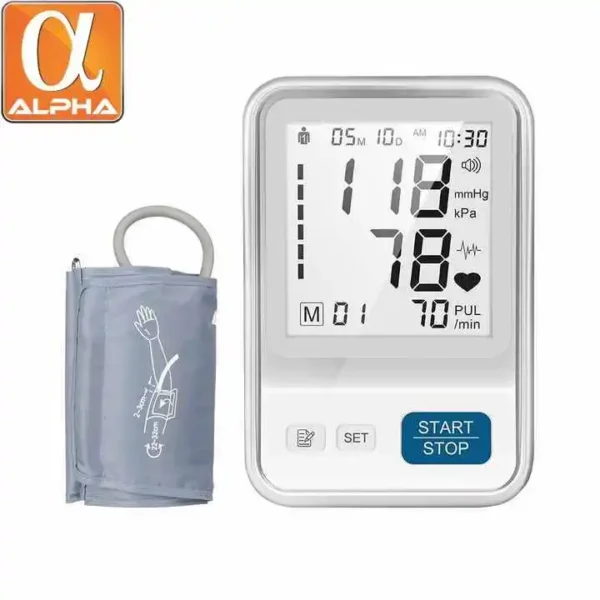 Portable Double Users Blood Pressure Screen with Big Type-C Charging Automatic Electric Power Source - Image 3