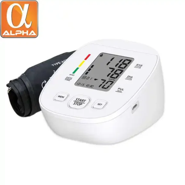 Portable Electronic Smart Voice Upper Arm Digital BP Monitor Blood Pressure Machine - Image 5