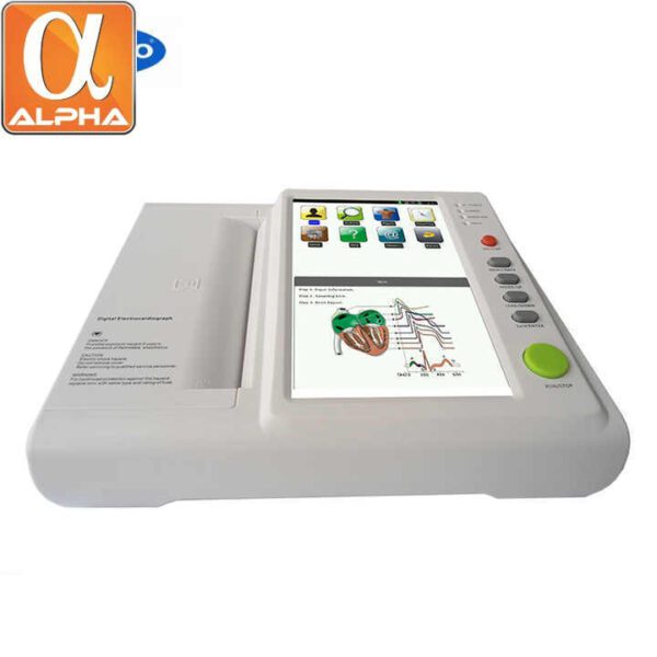 Portable High Accuracy Electricity-Powered Electrocardiograph (ECG) Device for Home & Hospital Medical Use - Image 2