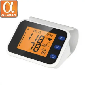 Portable LCD Touch Screen Multi-Functional Electronic Blood Pressure Monitor with Electric Power Source