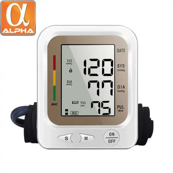 Portable Tensiometro Electronic Blood Pressure Monitor Digital Upper Arm Sphygmomanometer - Image 3