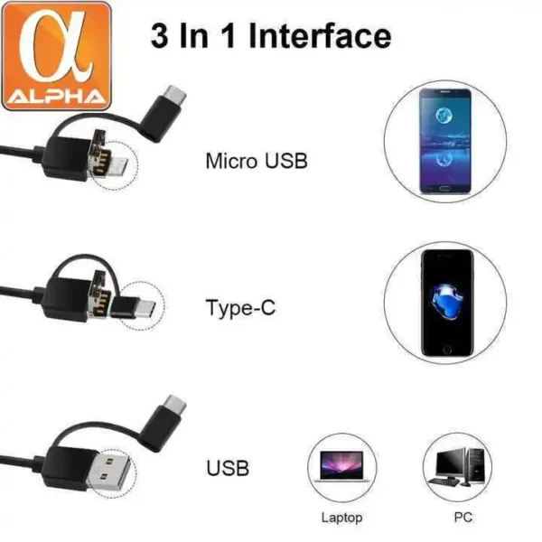 Portable USB Digital Handheld Video Otoscope Camera - Image 2