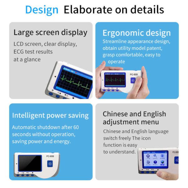 Portable Wireless Single-Channel Heart Rate Monitor Smart Home Healthcare Device with Easy Operation Electricity Power Source - Image 3