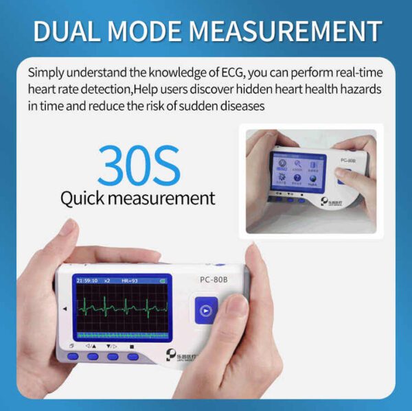 Portable Wireless Single-Channel Heart Rate Monitor Smart Home Healthcare Device with Easy Operation Electricity Power Source - Image 5