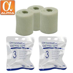 Self-Adhesive Medical Use High Quality Fiberglass Polyester Casting Tape for Fracture Fixation Splint Bandage