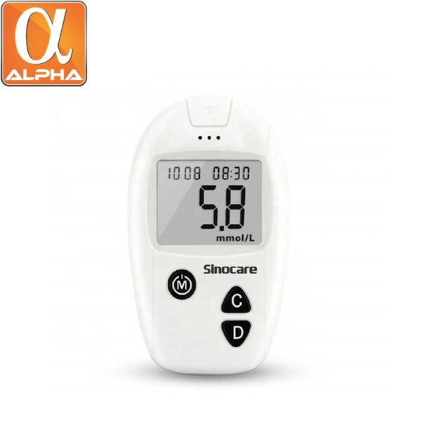 Sino Care Quick Test High Accurate Glucose Meter With 100 Test Stirps - Image 3