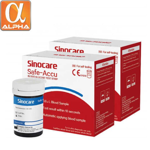 Sino Care Quick Test High Accurate Glucose Meter With 100 Test Stirps - Image 4