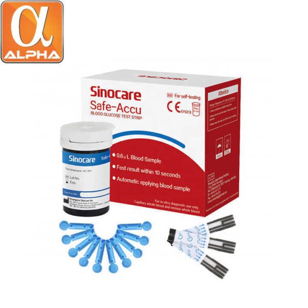 Sino Care Quick Test High Accurate Glucose Meter With 100 Test Stirps - Image 5