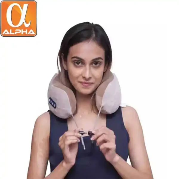 Soft Comfortable Breathable U-shaped Memory Electronic Neck Massager Collar Spine Massage Machine - Image 4