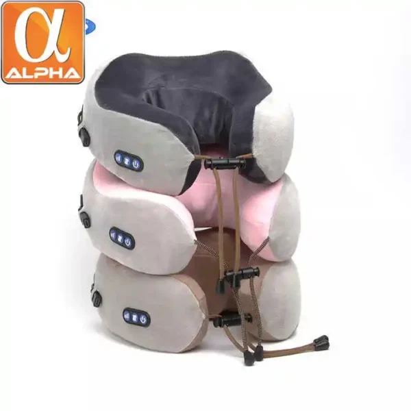 Soft Comfortable Breathable U-shaped Memory Electronic Neck Massager Collar Spine Massage Machine - Image 5