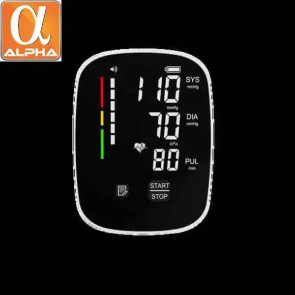 Upper Arm Type BP Machine Electronic Medical Sphygmomanometer Automatic Digital  Blood Pressure Monitor with LED Screen - Image 2