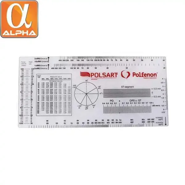 ALP Medical  High Quality Medical Hospital Use Plastic ECG Goniometer Ruler - Image 3