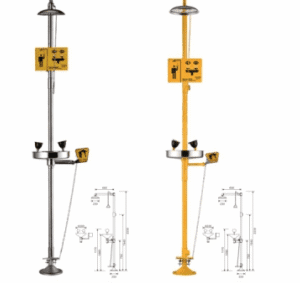 Combination Shower And Eye Wash