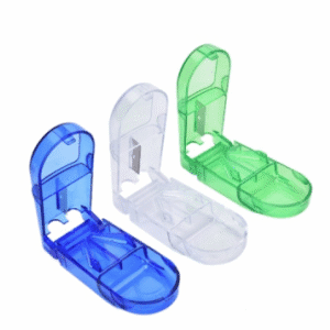 Pill Box With Cutter
